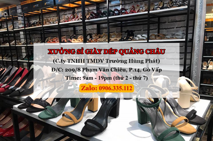 Giày cao gót nữ - xưởng sỉ giày dép Hùng Phát